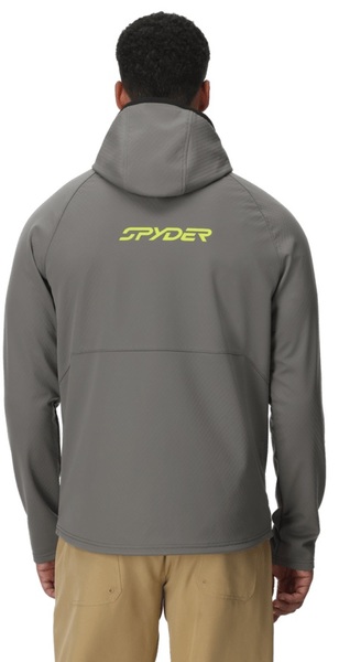 Mikina Spyder Gridweb ShellFleece Hoodie Jacket Storm 38A485410-STM 26/27