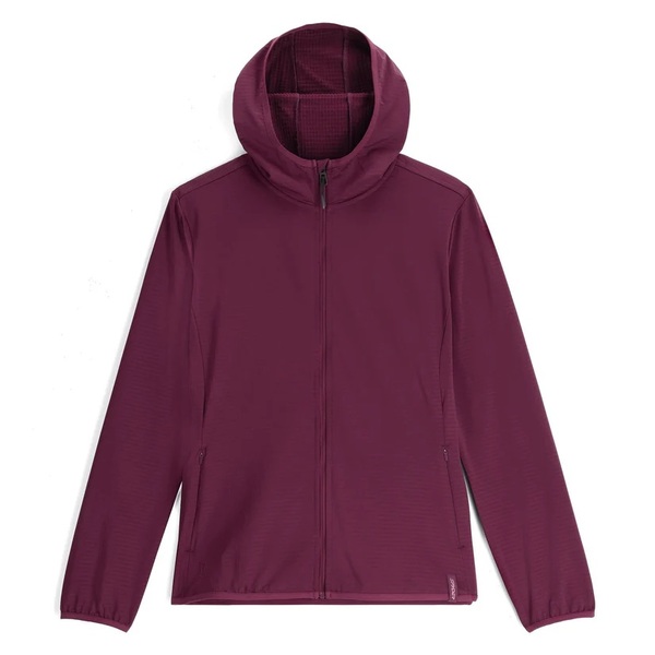Mikina s kapucí Spyder Gridweb Fleece Hoodie Womens Plum 38B481412 26/27