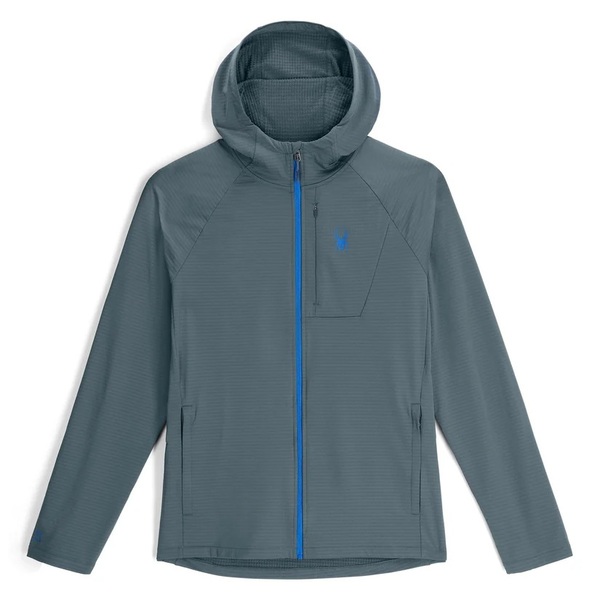 Mikina s kapucí Spyder Gridweb Fleece Hoodie Mens Slate Blue 38A031415 26/27