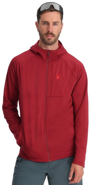 Mikina s kapucí Spyder Gridweb Fleece Hoodie Mens Raw Denim 38A031415 26/27