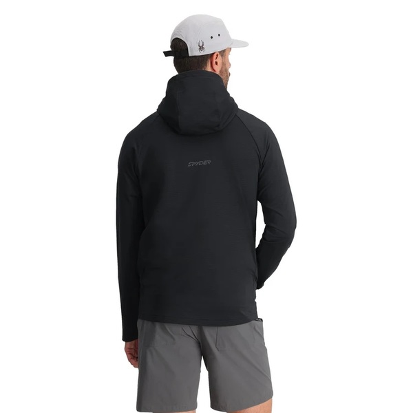 Mikina s kapucí Spyder Gridweb Fleece Hoodie Mens Black 38A031415 26/27