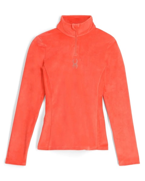 Dámská mikina Spyder Shimmer Bug 1/2 Zip Coral Haze 38B125310-CRH 26/27