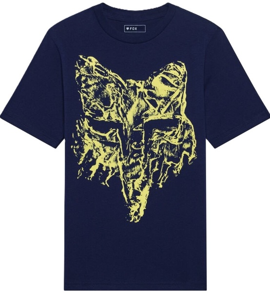 Dětské/Juniorské Triko Fox Youth Image Print Hd Ss Tee Navy 38452-007 26/27