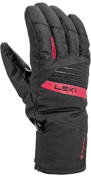 Pánské rukavice Leki Space GTX Gore-tex Black/Red 653861302 25/26